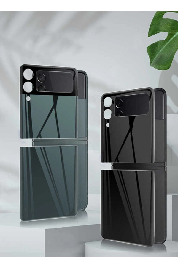 Galaxy Z Flip 3 Zore 3D Standart 2 in 1 Arka Koruyucu
