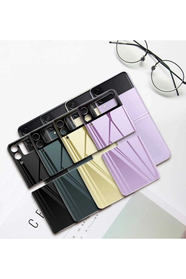 Galaxy Z Flip 3 Zore 3D Standart 2 in 1 Arka Koruyucu