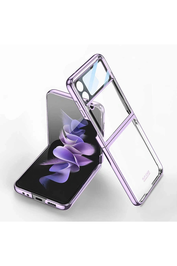 Galaxy Z Flip 4 Kılıf Zore Kıpta Lensli Kapak