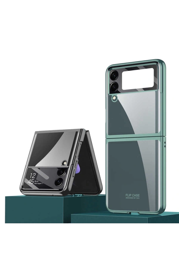 Galaxy Z Flip 4 Kılıf Zore Kıpta Lensli Kapak