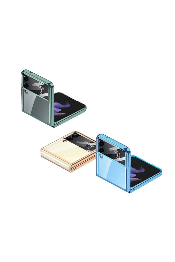 Galaxy Z Flip 4 Kılıf Zore Kıpta Lensli Kapak
