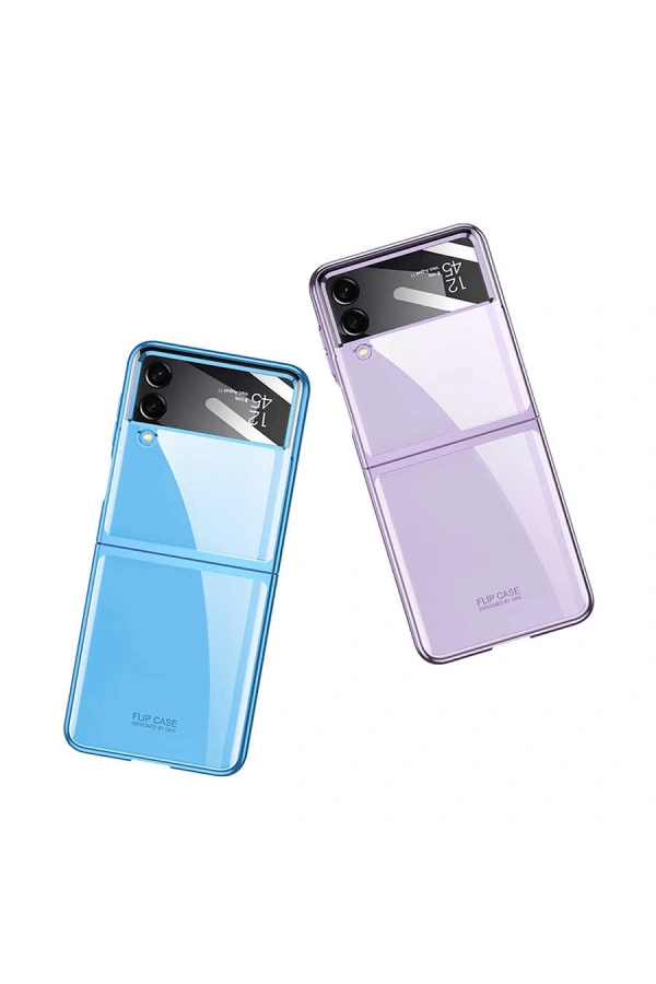 Galaxy Z Flip 4 Kılıf Zore Kıpta Lensli Kapak