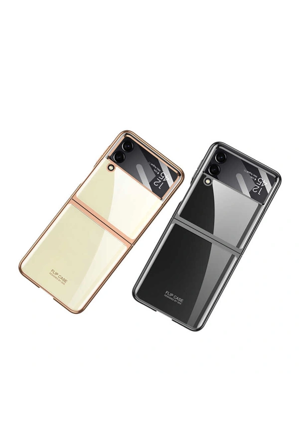 Galaxy Z Flip 4 Kılıf Zore Kıpta Lensli Kapak