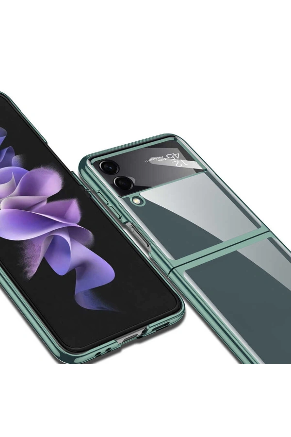 Galaxy Z Flip 4 Kılıf Zore Kıpta Lensli Kapak