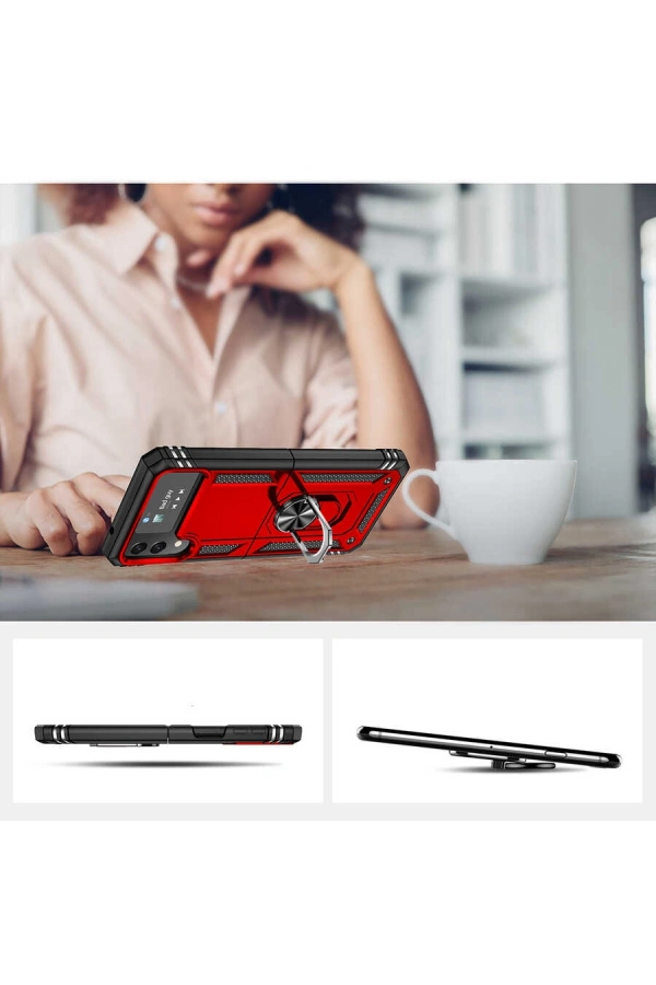 Galaxy Z Flip 4 Kılıf Zore Vega Kapak