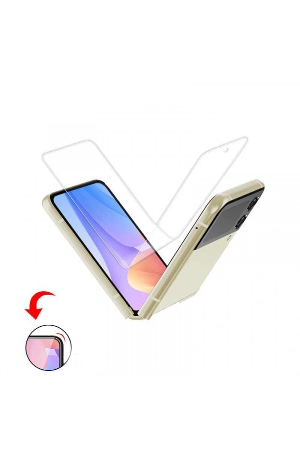 Galaxy Z Flip 4 Zore Narr Tpu Ön Arka Body Ekran Koruyucu