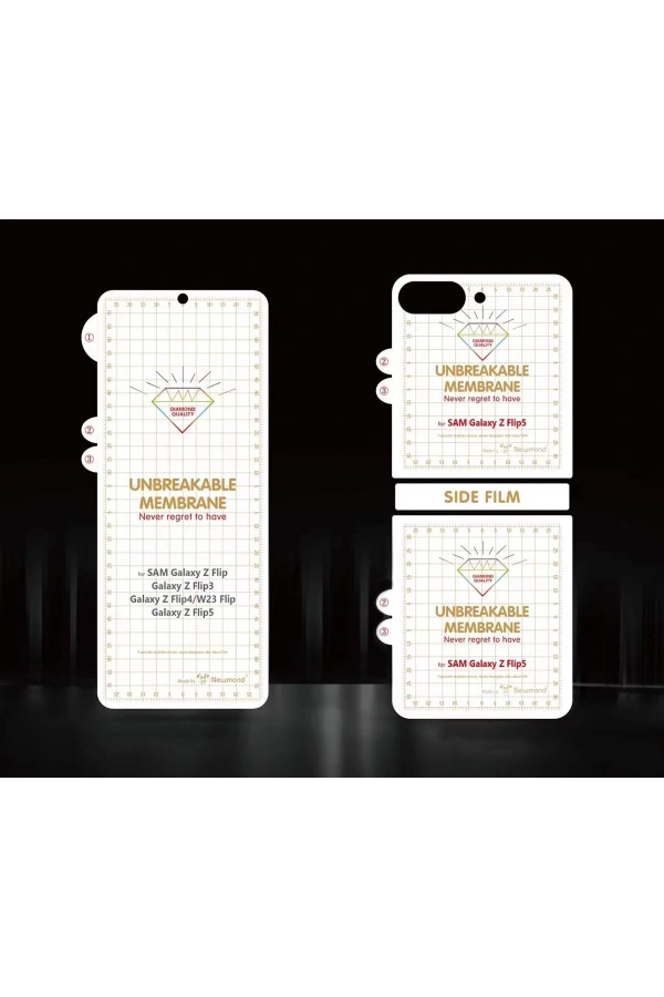 Galaxy Z Flip 5 Zore Narr Tpu Çiftli Body Ekran Koruyucu