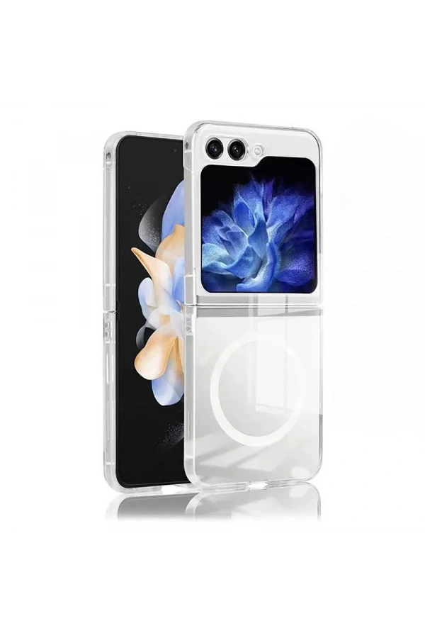 Galaxy Z Flip 6 Kılıf Kamera Korumalı M-safe Sert PC Zore Porto Kapak
