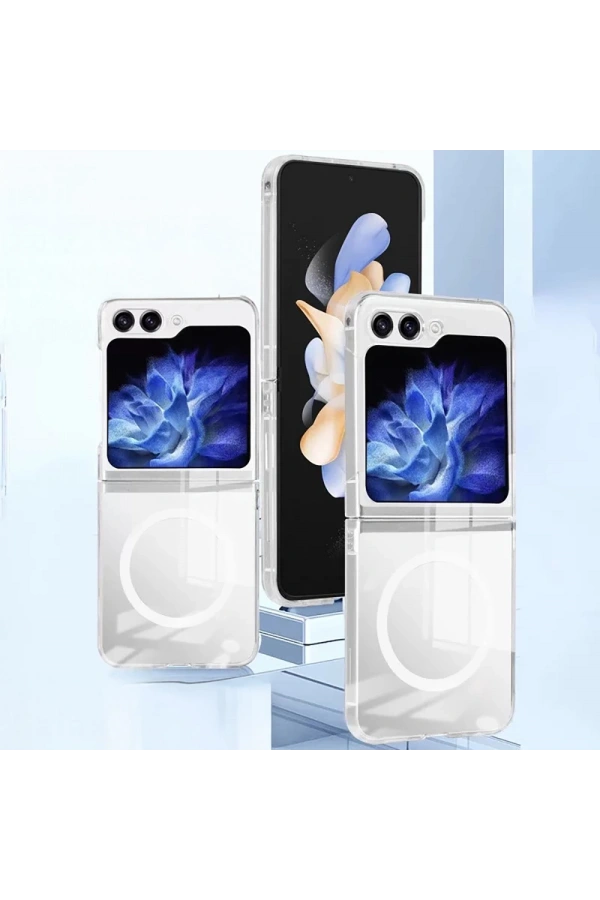 Galaxy Z Flip 6 Kılıf Kamera Korumalı M-safe Sert PC Zore Porto Kapak