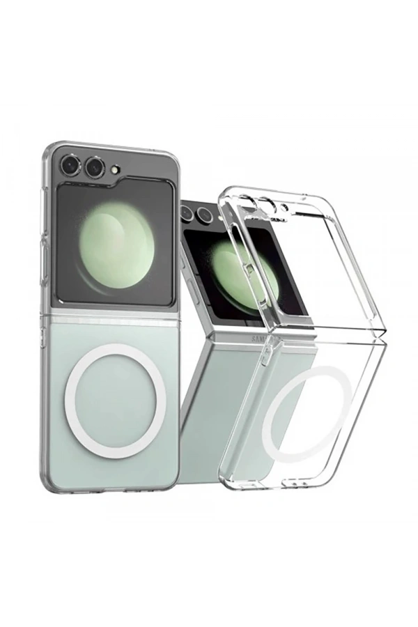 Galaxy Z Flip 6 Kılıf Kamera Korumalı M-safe Sert PC Zore Porto Kapak