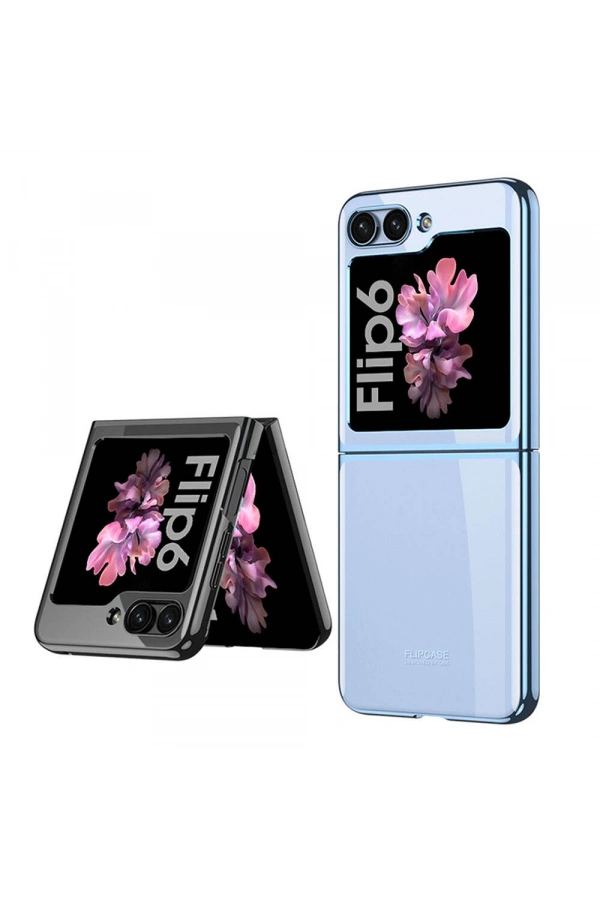 Galaxy Z Flip 6 Kılıf Zore Full Camlı Kıpta Kapak
