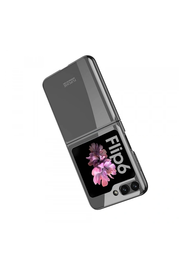 Galaxy Z Flip 6 Kılıf Zore Full Camlı Kıpta Kapak