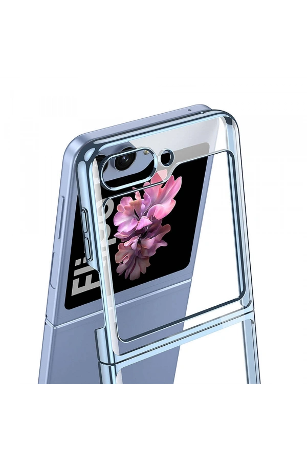 Galaxy Z Flip 6 Kılıf Zore Full Camlı Kıpta Kapak