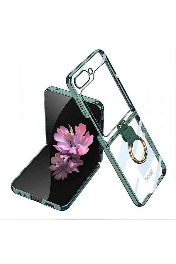 Galaxy Z Flip 6 Kılıf Zore Yüzüklü Kıpta Kapak