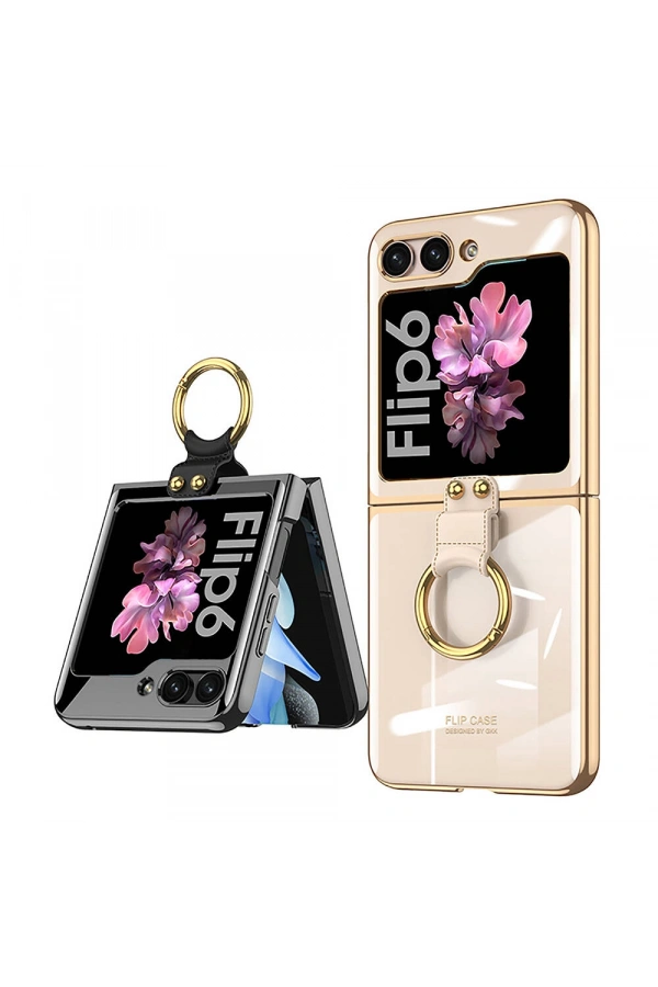 Galaxy Z Flip 6 Kılıf Zore Yüzüklü Kıpta Kapak
