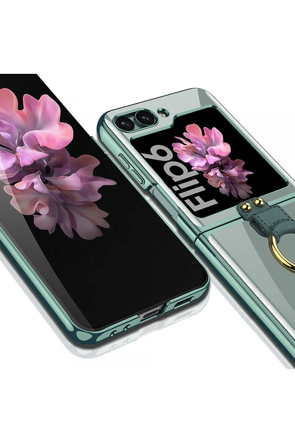 Galaxy Z Flip 6 Kılıf Zore Yüzüklü Kıpta Kapak