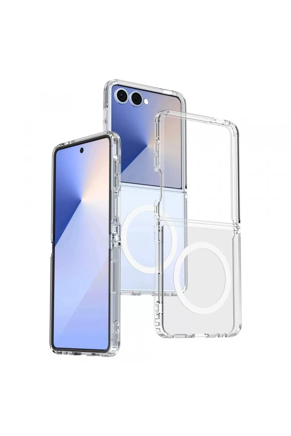Galaxy Z Flip 7 Kılıf Kamera Korumalı M-safe Sert PC Zore Porto Kapak