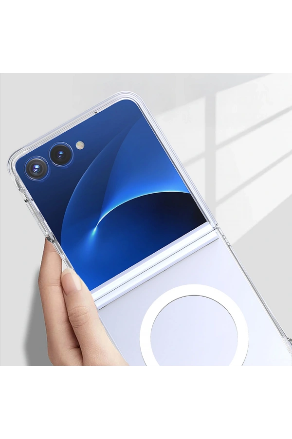 Galaxy Z Flip 7 Kılıf Kamera Korumalı M-safe Sert PC Zore Porto Kapak