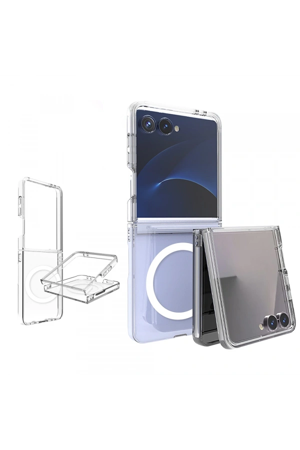 Galaxy Z Flip 7 Kılıf Kamera Korumalı M-safe Sert PC Zore Porto Kapak