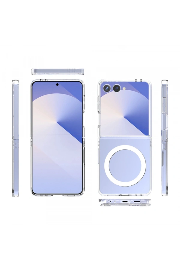 Galaxy Z Flip 7 Kılıf Kamera Korumalı M-safe Sert PC Zore Porto Kapak