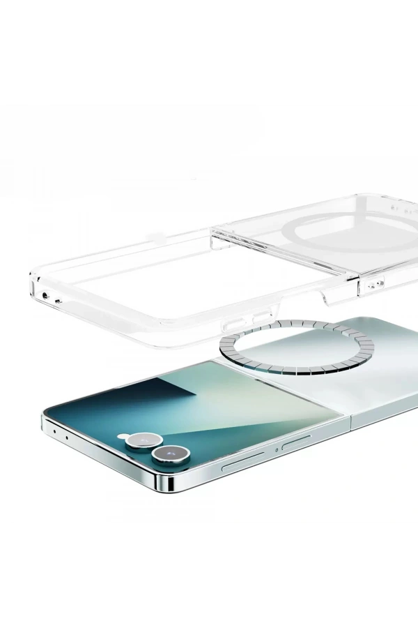 Galaxy Z Flip 7 Kılıf Kamera Korumalı M-safe Sert PC Zore Porto Kapak