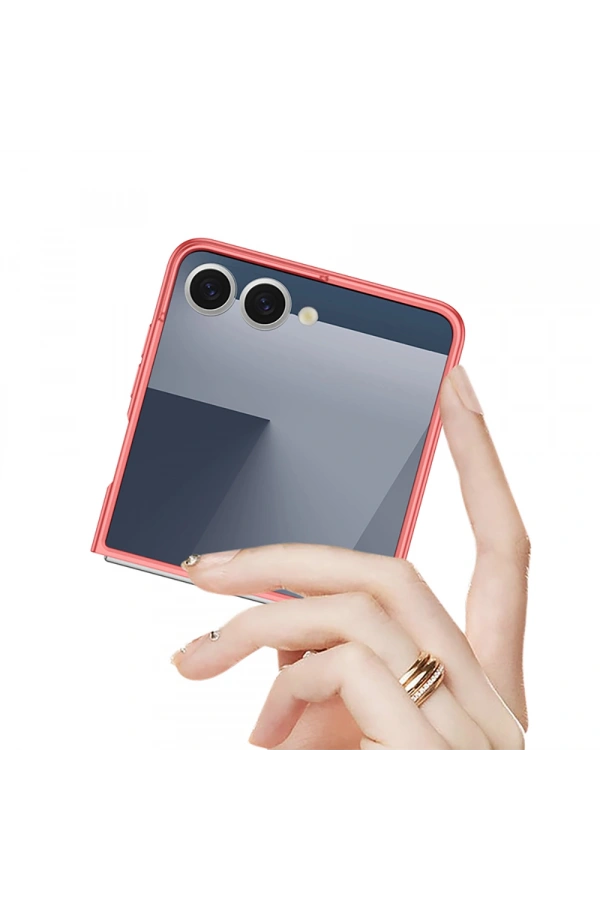Galaxy Z Flip 7 Kılıf Wireless Şarj Özellikli Zore Kıpta M-safe Kapak