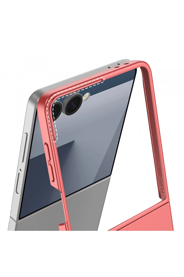 Galaxy Z Flip 7 Kılıf Wireless Şarj Özellikli Zore Kıpta M-safe Kapak