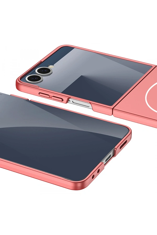 Galaxy Z Flip 7 Kılıf Wireless Şarj Özellikli Zore Kıpta M-safe Kapak
