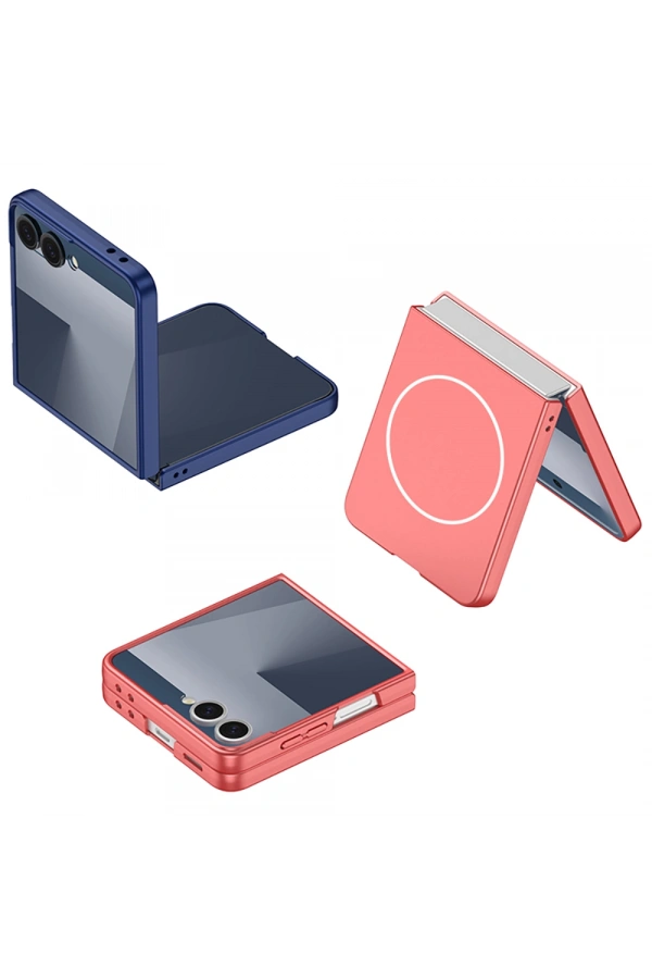 Galaxy Z Flip 7 Kılıf Wireless Şarj Özellikli Zore Kıpta M-safe Kapak