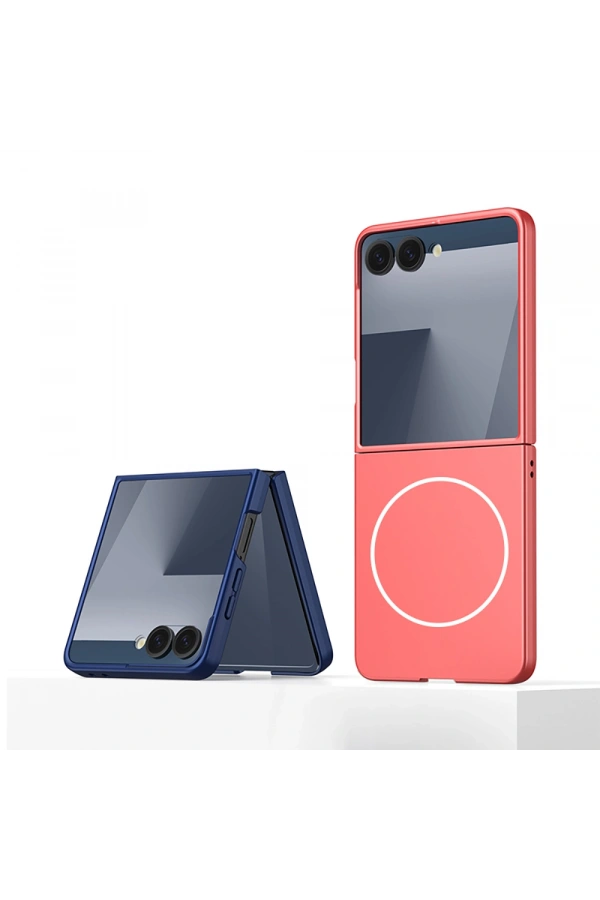 Galaxy Z Flip 7 Kılıf Wireless Şarj Özellikli Zore Kıpta M-safe Kapak