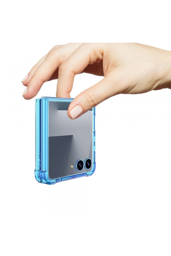 Galaxy Z Flip 7 Kılıf Zore Full Camlı Kıpta Kapak