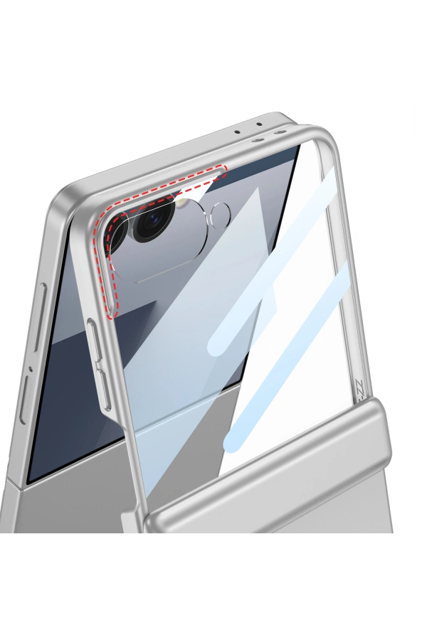 Galaxy Z Flip 7 Kılıf Zore Kıpta Standlı Kapak