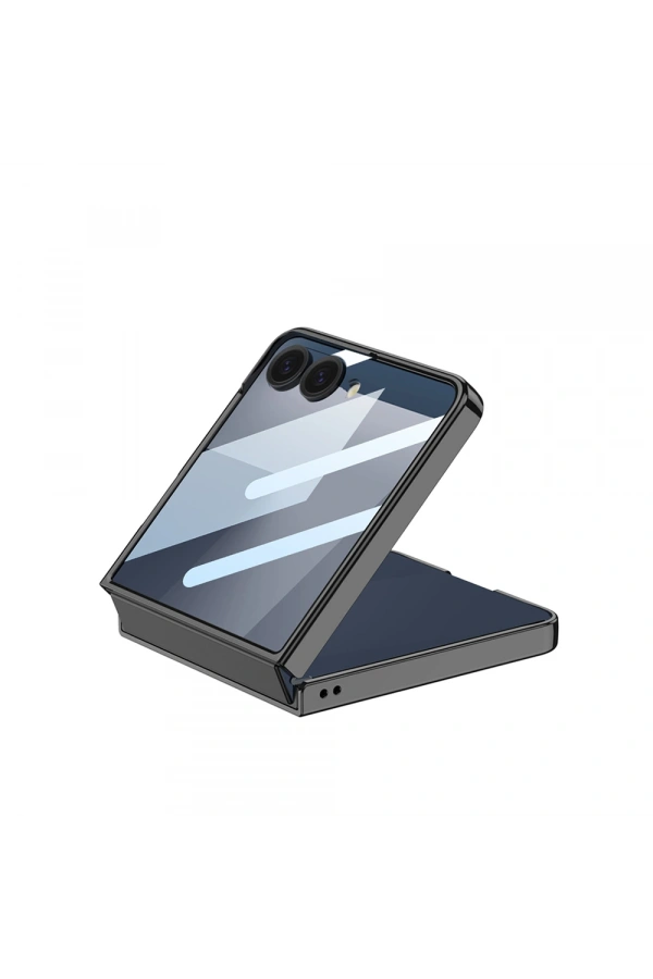 Galaxy Z Flip 7 M-safe Şarj Özellikli Zore Kıpta KPT-02 Standlı Kapak