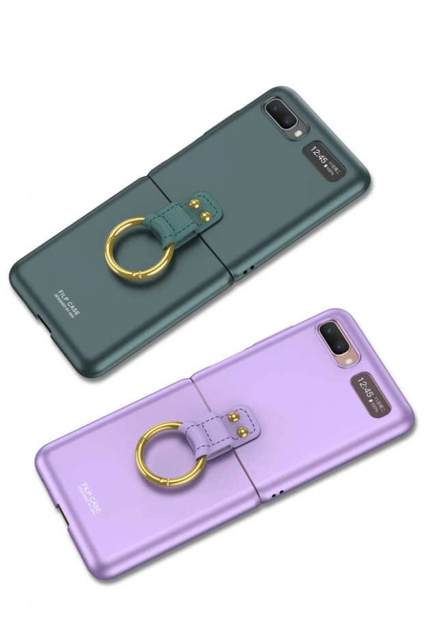 Galaxy Z Flip Kılıf Zore Flip Ring Kıpta Kapak