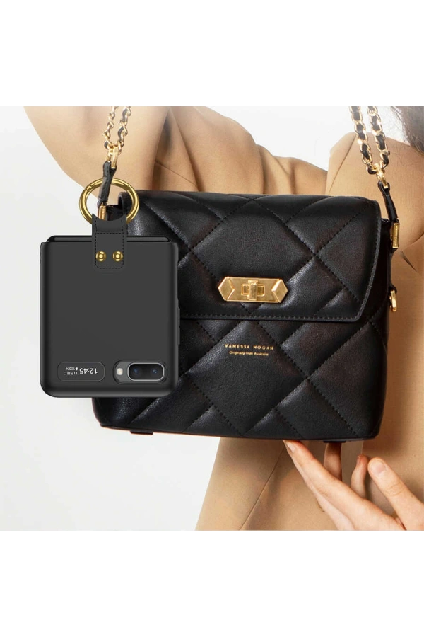 Galaxy Z Flip Kılıf Zore Flip Ring Kıpta Kapak