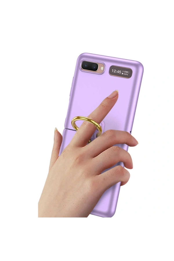 Galaxy Z Flip Kılıf Zore Flip Ring Kıpta Kapak