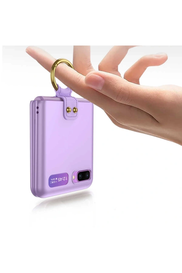 Galaxy Z Flip Kılıf Zore Flip Ring Kıpta Kapak