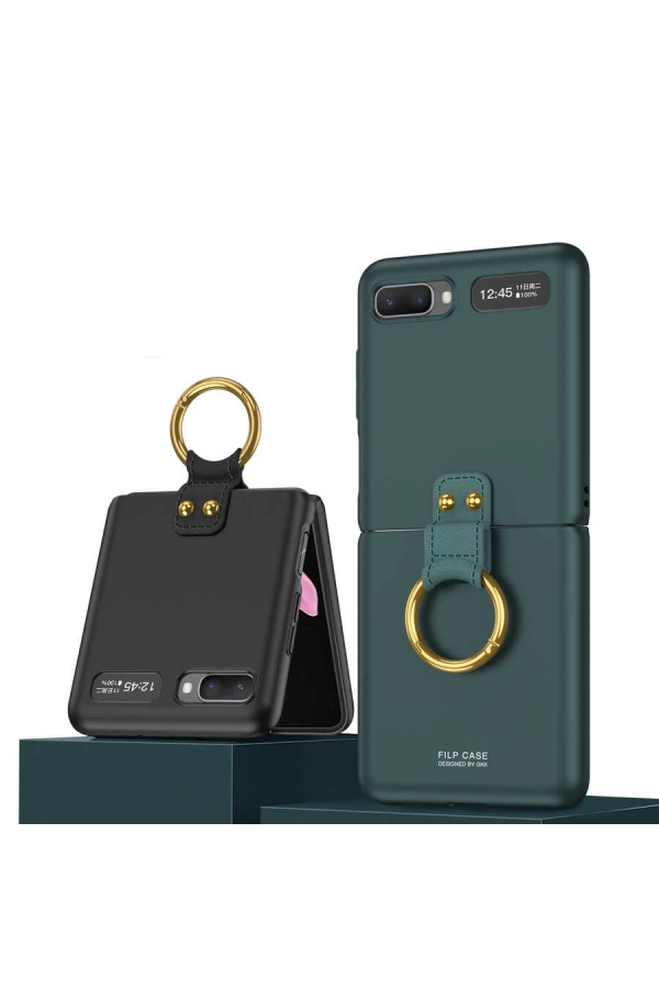 Galaxy Z Flip Kılıf Zore Flip Ring Kıpta Kapak