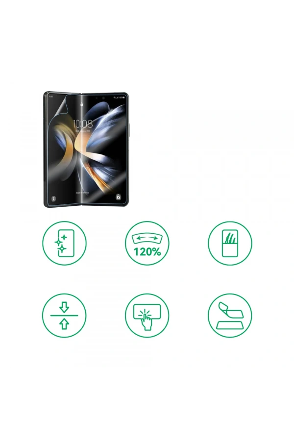 Galaxy Z Fold 2 Zore Hizalama Aparatlı S-Fit Body Ekran Koruyucu