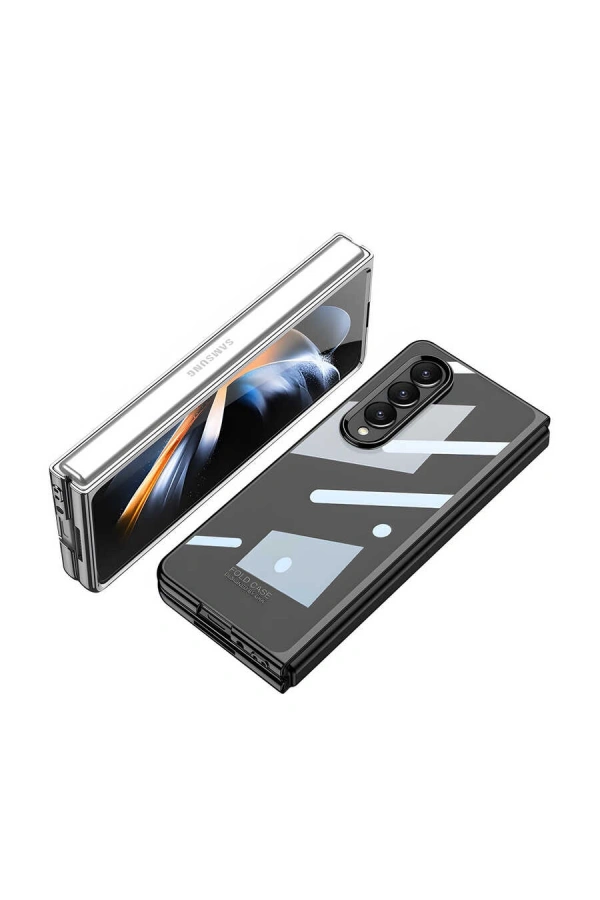 Galaxy Z Fold 4 Kılıf Zore Full Camlı Kıpta Kapak