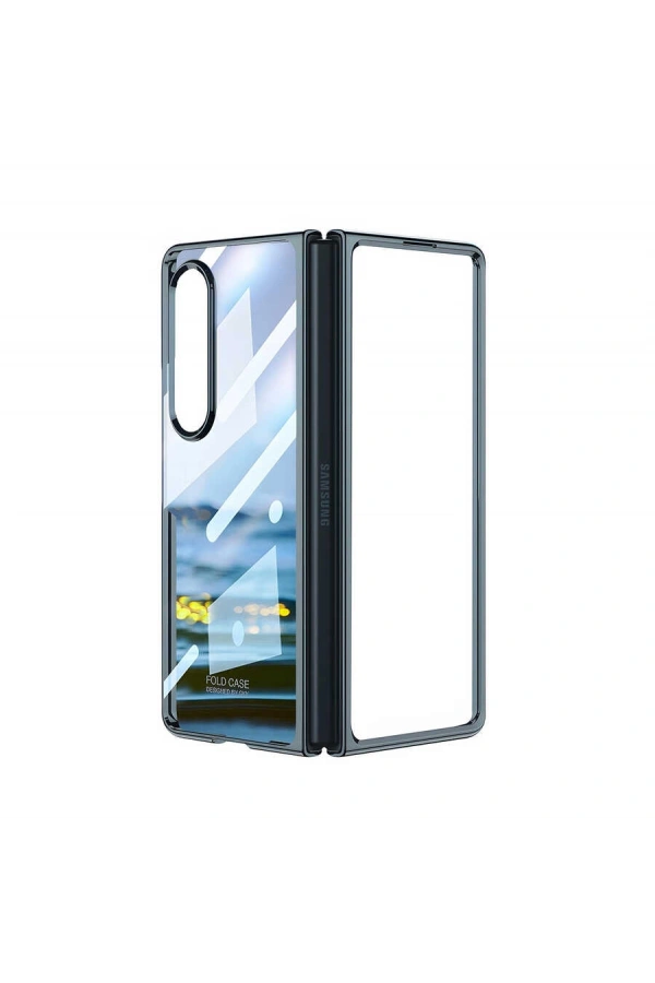 Galaxy Z Fold 4 Kılıf Zore Full Camlı Kıpta Kapak
