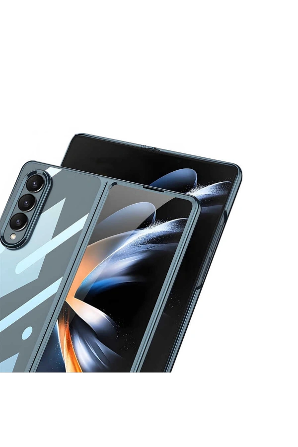 Galaxy Z Fold 4 Kılıf Zore Full Camlı Kıpta Kapak