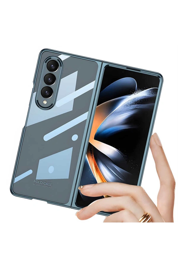Galaxy Z Fold 4 Kılıf Zore Full Camlı Kıpta Kapak