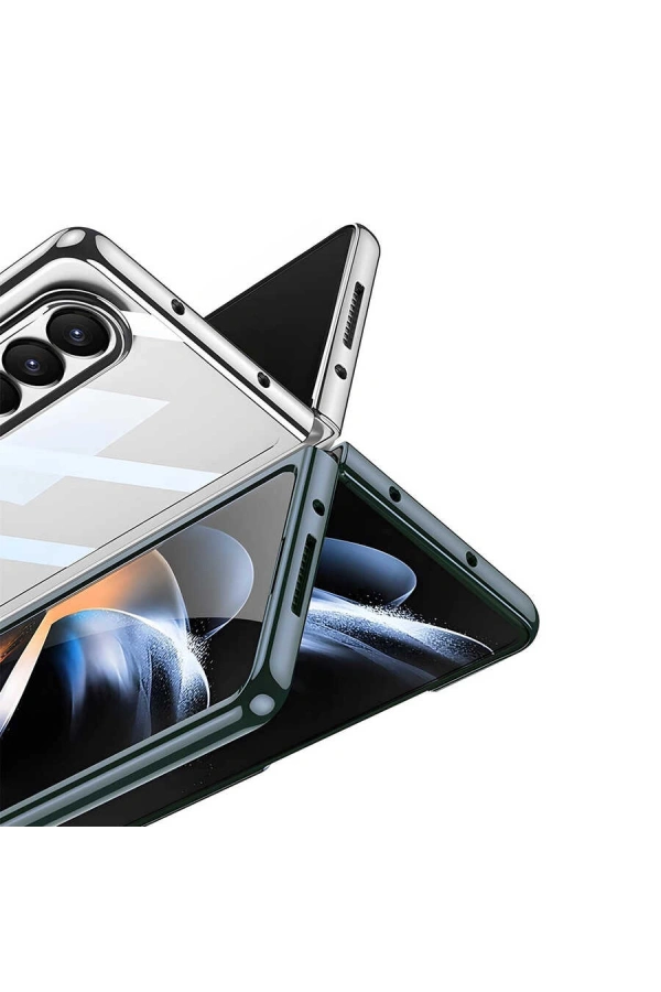 Galaxy Z Fold 4 Kılıf Zore Full Camlı Kıpta Kapak
