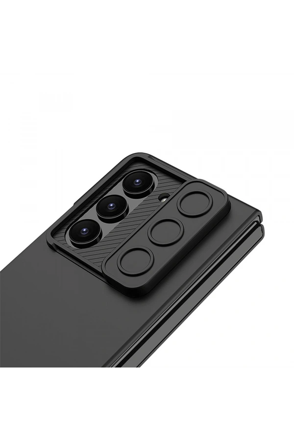 Galaxy Z Fold 5 Kılıf Kamera Korumalı Zore Kıpta Sürgülü Kapak