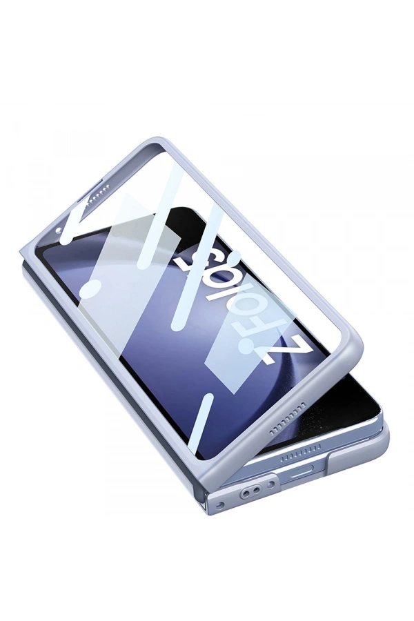 Galaxy Z Fold 5 Kılıf Kamera Korumalı Zore Kıpta Sürgülü Kapak