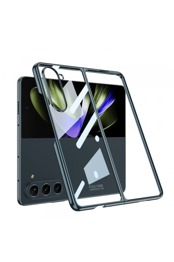 Galaxy Z Fold 5 Kılıf Zore Full Camlı Kıpta Kapak
