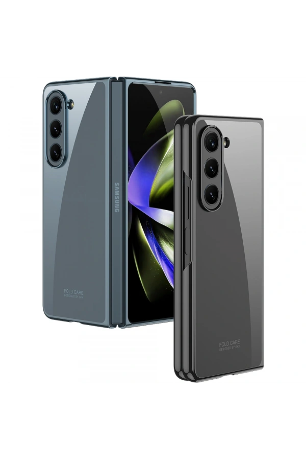 Galaxy Z Fold 5 Kılıf Zore Full Camlı Kıpta Kapak