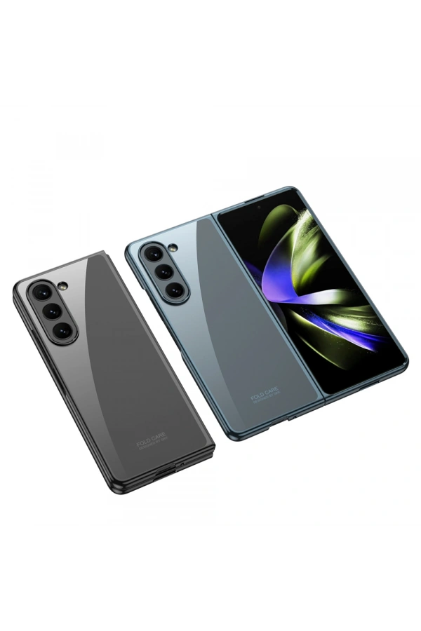 Galaxy Z Fold 5 Kılıf Zore Full Camlı Kıpta Kapak
