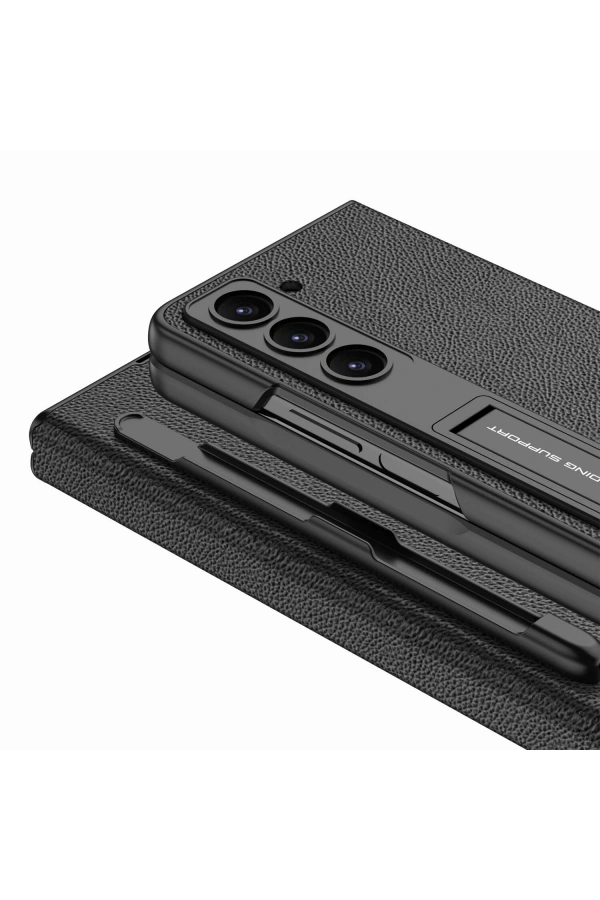 Galaxy Z Fold 5 Kılıf Zore Kalem Bölmeli Droga Kapak